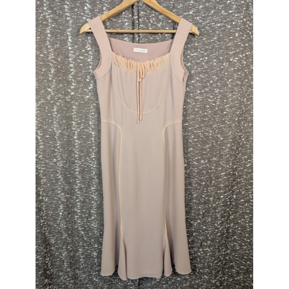 Michaa Sleevless Mauve‎ Bodycon Flare Dress Women's XS